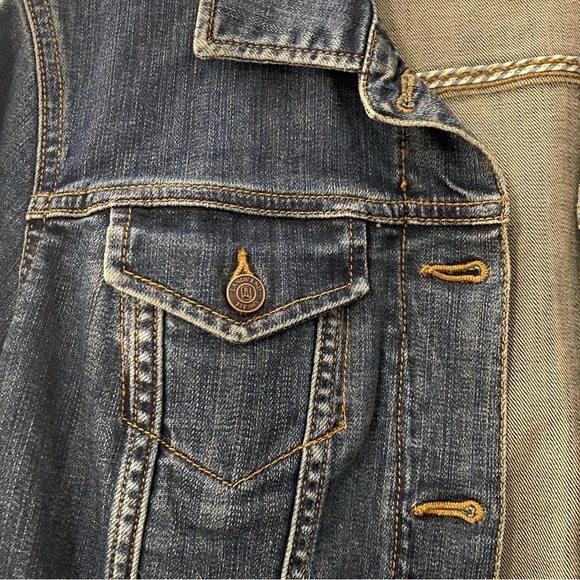 Land's End Blue Jean Jacket Women’s Sz Small, Beach Boho, BBQ, Picnic, Vacation - Picture 6 of 10